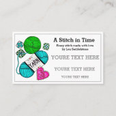 Garens / haakwerk / nit visitekaartje (Voorkant)