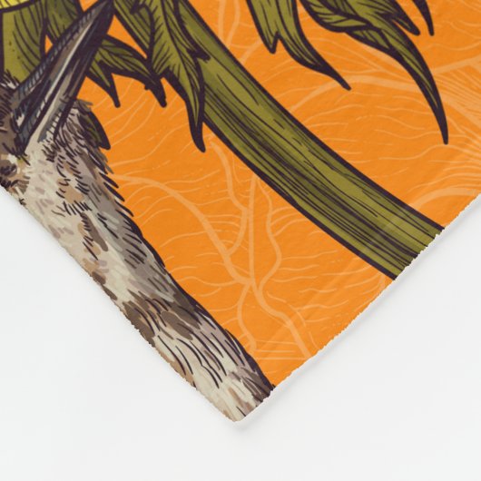 Garens in de gele anemontuin fleece deken (Hoek)