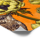 Garens in de gele anemontuin poster (Hoek)