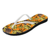 Garens in de gele anemontuin teenslippers (Schuin)