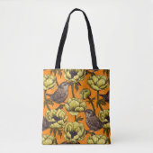 Garens in de gele anemontuin tote bag (Voorkant)