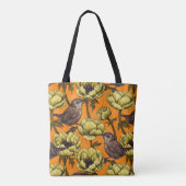 Garens in de gele anemontuin tote bag (Achterkant)
