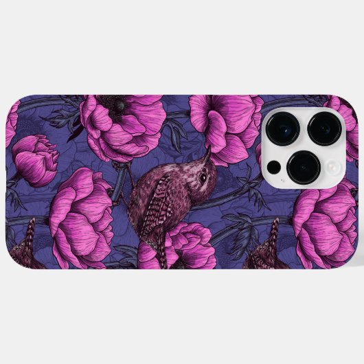 Garens in de tuin van de anemone Case-Mate iPhone case (Achterkant (horizontaal))