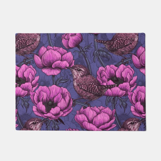 Garens in de tuin van de anemone deurmat (Voorkant)