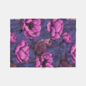 Garens in de tuin van de anemone fleece deken (Voorkant (Horizontaal))