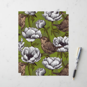 Garens in de witte anemontuin