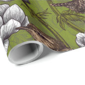 Garens in de witte anemontuin cadeaupapier (Rol Hoek)