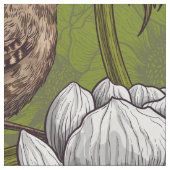 Garens in de witte anemontuin stof (Close Up)