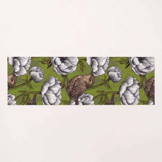 Garens in de witte anemontuin yogamat (Achterkant (horizontaal))