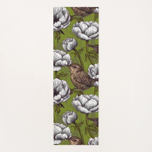 Garens in de witte anemontuin yogamat (Voorkant)