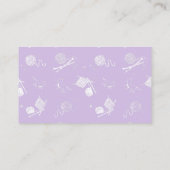 Garens met karnenlavendel Visitekaartje (Achterkant)