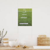 Garens op het veld Football Poster (Keuken)