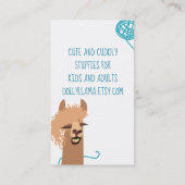 Garens van brei- of haakwerk, van visitekaartje (Achterkant)