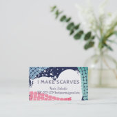 Garens van brei- of haakwerk, visitekaartje (Staand voorkant)