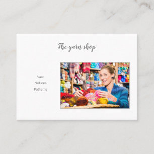 Garens voor eenmalig gebruik QR-code, met brei- en Visitekaartje