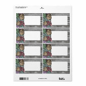 Garens voor waterverf, ononderbroken brei- en haak etiket (Full Sheet)