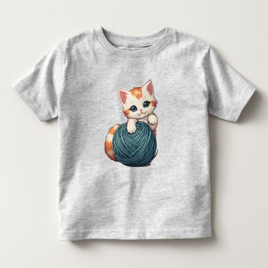 Garenspel - kitten kinder shirts (Voorkant)