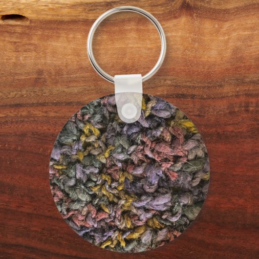 Garenverkoop Knit Haakblauw Paarse Grappig Sleutelhanger (Achterkant)