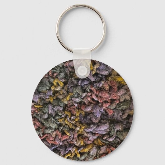 Garenverkoop Knit Haakblauw Paarse Grappig Sleutelhanger (Achterkant)