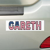 Gareth Name Vorname USA Aufkleber Sticker Auto (Op auto)