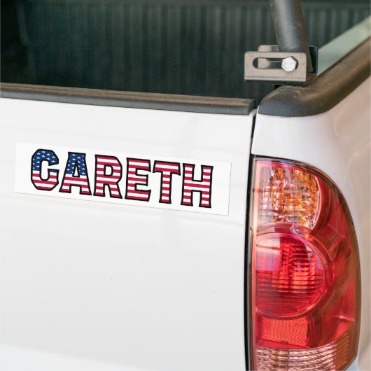 Gareth Name Vorname USA Aufkleber Sticker Auto (Op Truck)