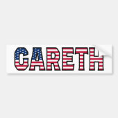 Gareth Name Vorname USA Aufkleber Sticker Auto (Voorkant)
