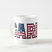 Gareth Name Vorname USA styled Tasse Kaffeetasse Koffiemok (Voorkant links)
