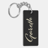 Gareth Name whitegold Schlüsselanhänger Anhänger Sleutelhanger (Voorkant Links)