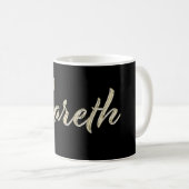Gareth Name whitegold Tasse Teetasse Kaffeetasse Koffiemok (Voorkant rechts)