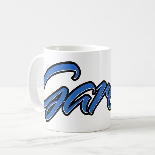 Gareth Vorname Name blue Tasse Kaffeetasse Koffiemok (Voorkant links)