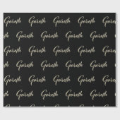 Gareth Vorname Name edles Geschenkpapier Papier (Vlak)