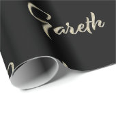 Gareth Vorname Name edles Geschenkpapier Papier (Rol Hoek)