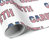 Gareth Vorname Name USA US Geschenkpapier Papier (Rol Hoek)