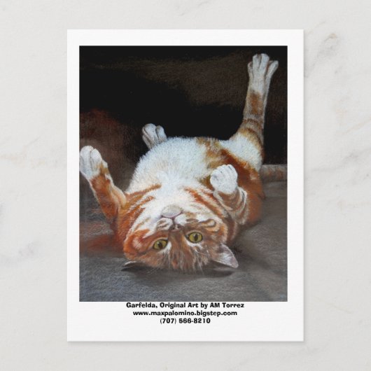 Garfelda, Garfelda, Originele Kunst van AM Torrezw Briefkaart (Voorkant)