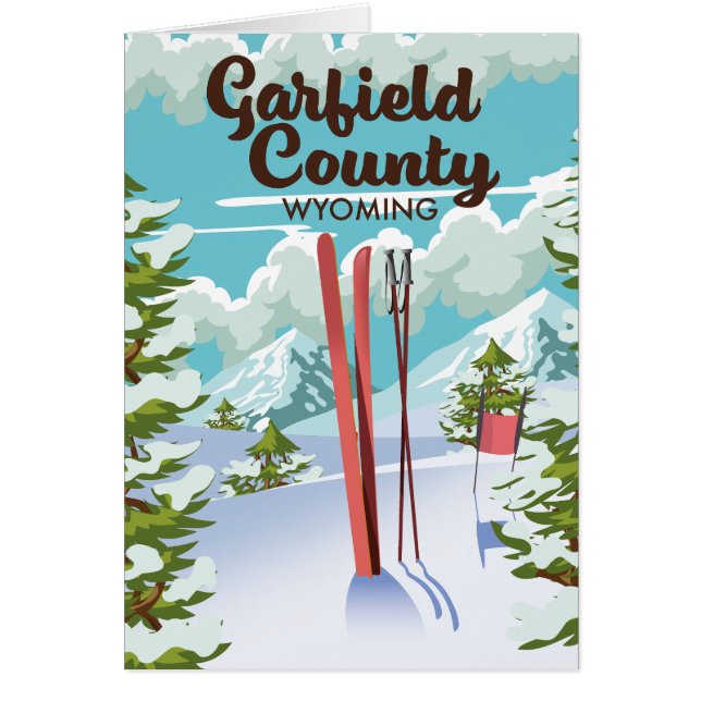 Garfield County Wyoming Ski poster (Voorkant)