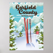Garfield County Wyoming Ski poster (Voorkant)