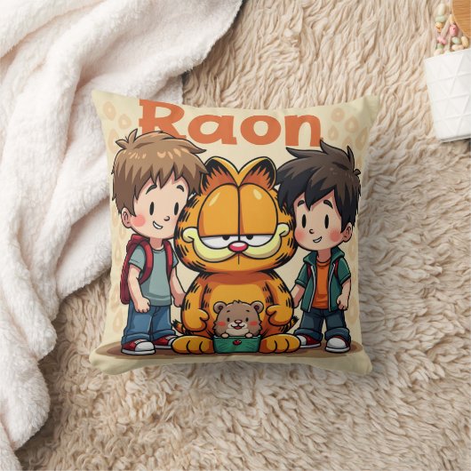 Garfield en jongens kussen (Deken)