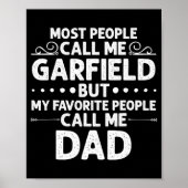 GARFIELD Gift Name Fun Vaderdag Personalised M Poster (Voorkant)