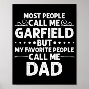 GARFIELD Gift Name Fun Vaderdag Personalised M Poster