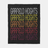 Garfield Heights, OH  Style Ohio Fleece Deken (Voorkant)