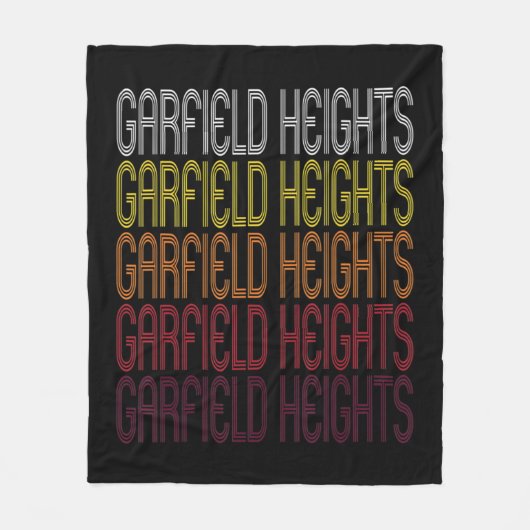 Garfield Heights, OH  Style Ohio Fleece Deken (Voorkant)