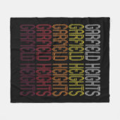 Garfield Heights, OH  Style Ohio Fleece Deken (Voorkant (Horizontaal))