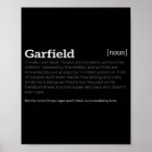 Garfield is een 'Cool Guy Fun Compliment' Poster (Voorkant)