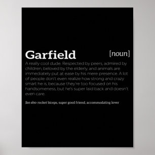 Garfield is een 'Cool Guy Fun Compliment' Poster