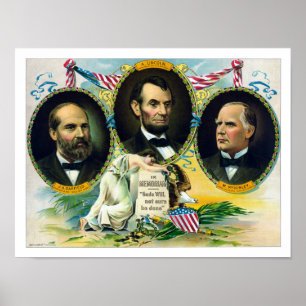 Garfield, Lincoln en McKinley — in Memoriam Poster