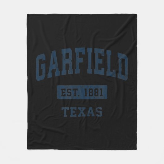 Garfield Texas TX  sport Vormde marine Fleece Deken (Voorkant)