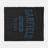 Garfield Texas TX  sport Vormde marine Fleece Deken (Voorkant (Horizontaal))