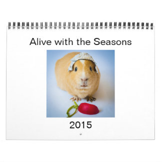 Garfunkel, de cavia, Wall Calendar 2015. Kalender