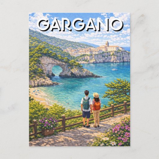 Gargano-schiereiland Italië Briefkaart (Voorkant)