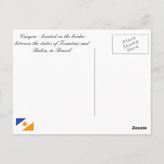 Garganta Briefkaart (Achterkant)